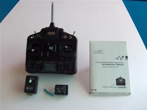 RADIO DEWIL 8 CH. Il kit comprende: radio e ricevente in 40 MHz Mode 2 (Facilmente modificabile in Mode 1)